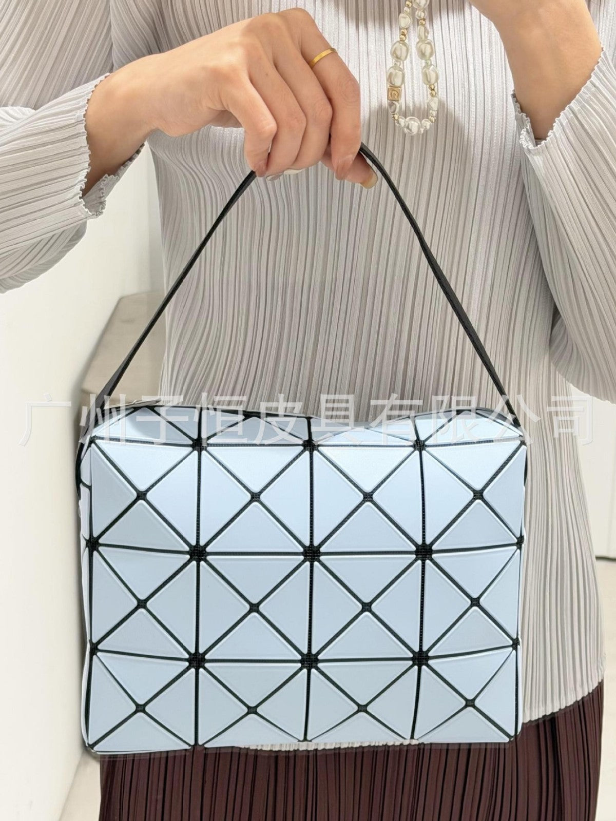 Women's February Large Cupid Rhombus Geometric Hand Holding Bags