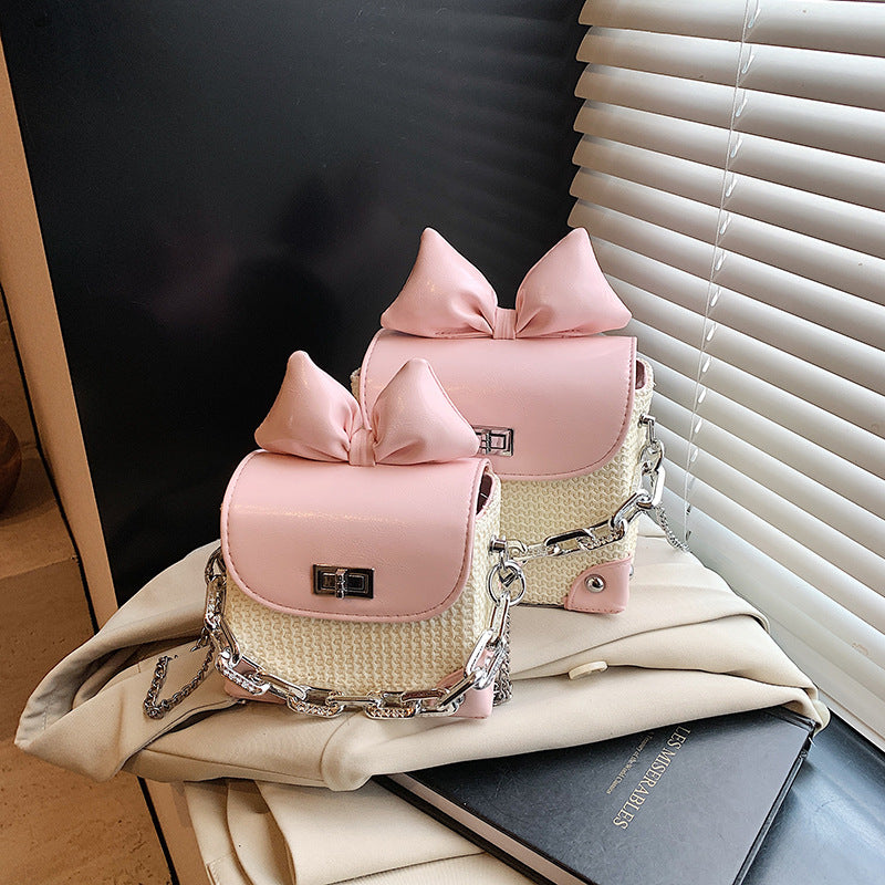 Women's Fashion Bowknot Mini Box High-grade Versatile Bags