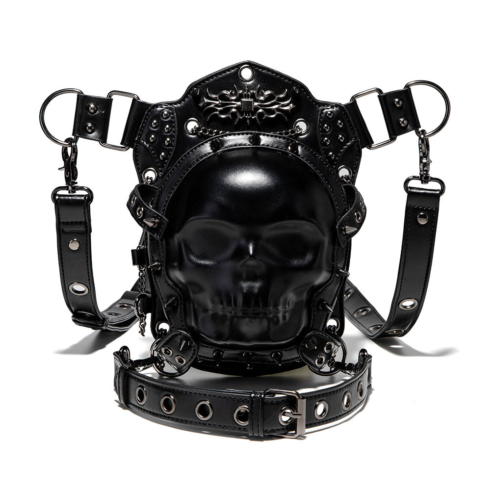 Women's Creative Skull Dark Punk Motorcycle Women's Messenger Bag