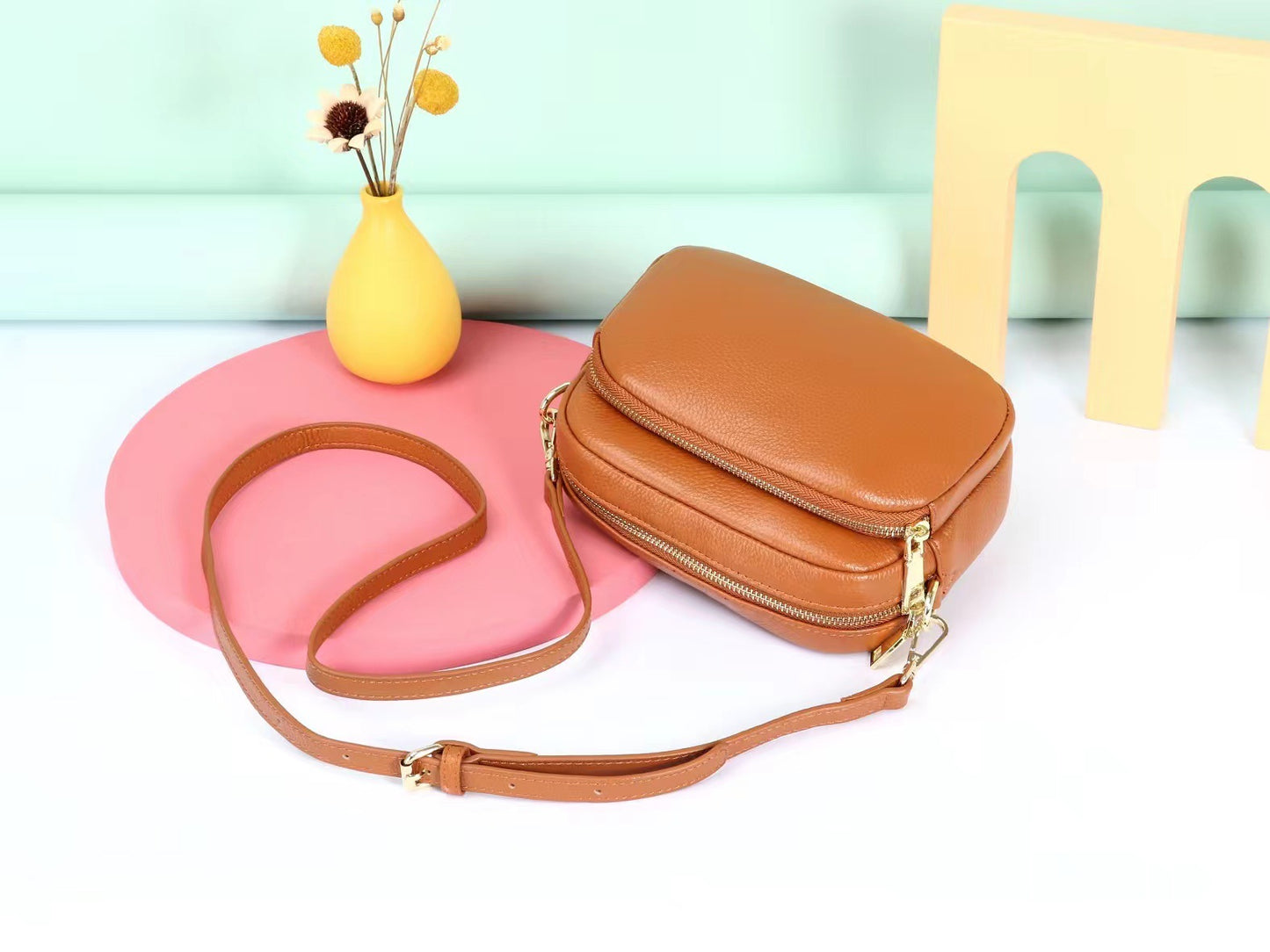 Women's Genuine Leather Soft First Layer Cowhide Women's Shoulder Bag