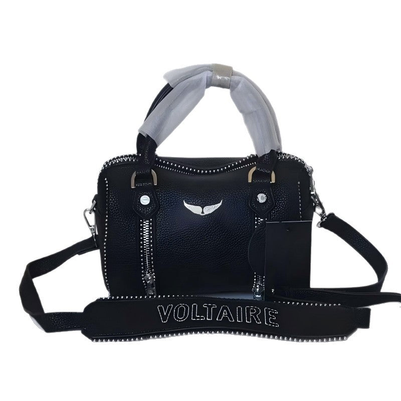 Women's Fashion Black Luxury Design Vintage Envelope Women's Shoulder Bag