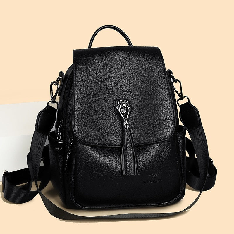 Women's Fashionable Soft Leather Advanced Texture Large Capacity Bags