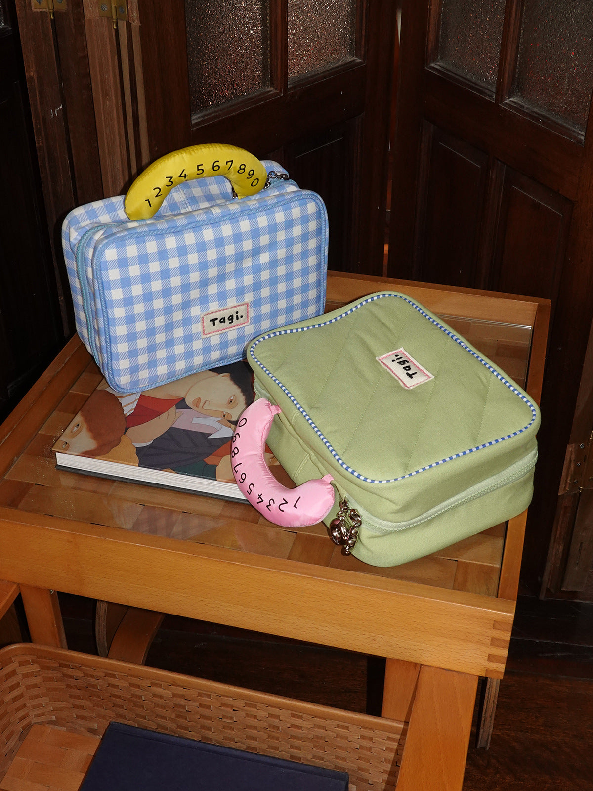 Ha Pocket Buggy Large Capacity Niche Double-headed Zipper Makeup Bag