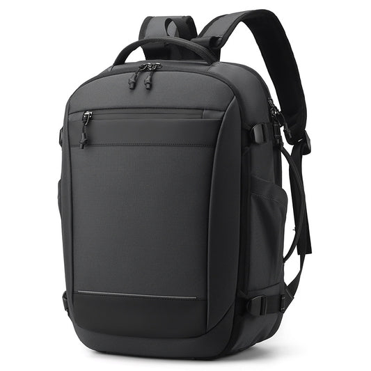 Classic Graceful Men's Oxford Multifunctional Rechargeable Business Backpack