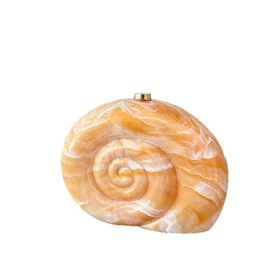 Creative Marble Pattern Threaded Acrylic Design Box Women's Messenger Bag