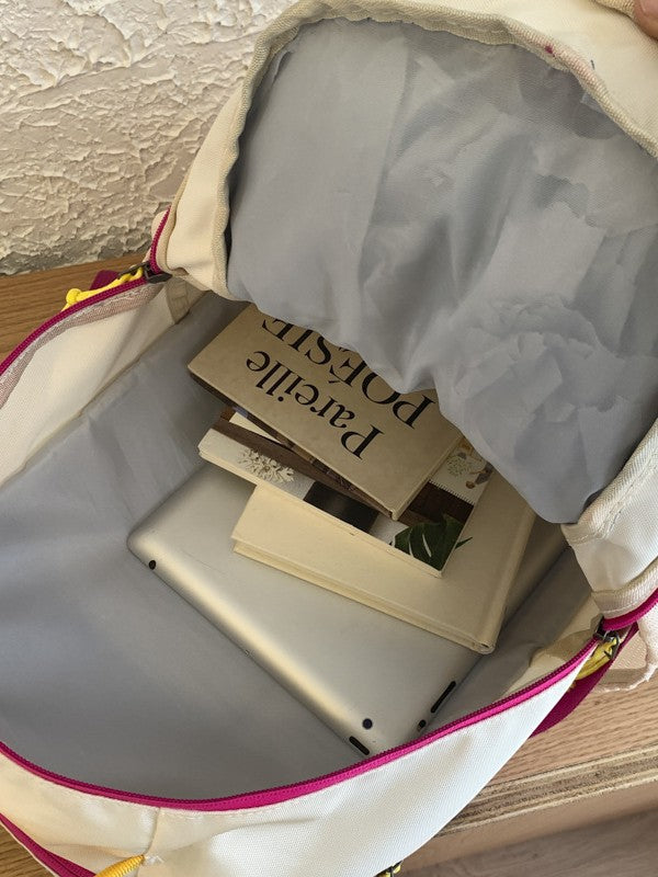 Style Good-looking Fresh Contrast Color Female Lightweight Leisure Backpack