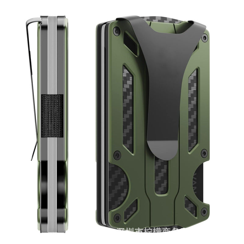 Durable Casual Men's Aluminum Alloy Metal Card Pack Card Sleeve