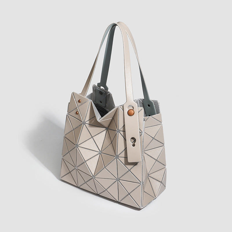 Women's Box Geometric Diamond Check Summer Women's Shoulder Bag