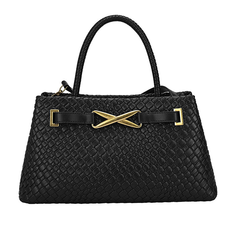 Women's Woven Fashion Horizontal Large Capacity Commuter Women's Handbag