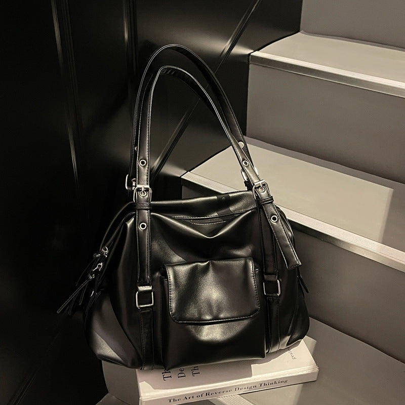 Capacity Soft Leather Underarm Street Fashion Hot Shoulder Bags