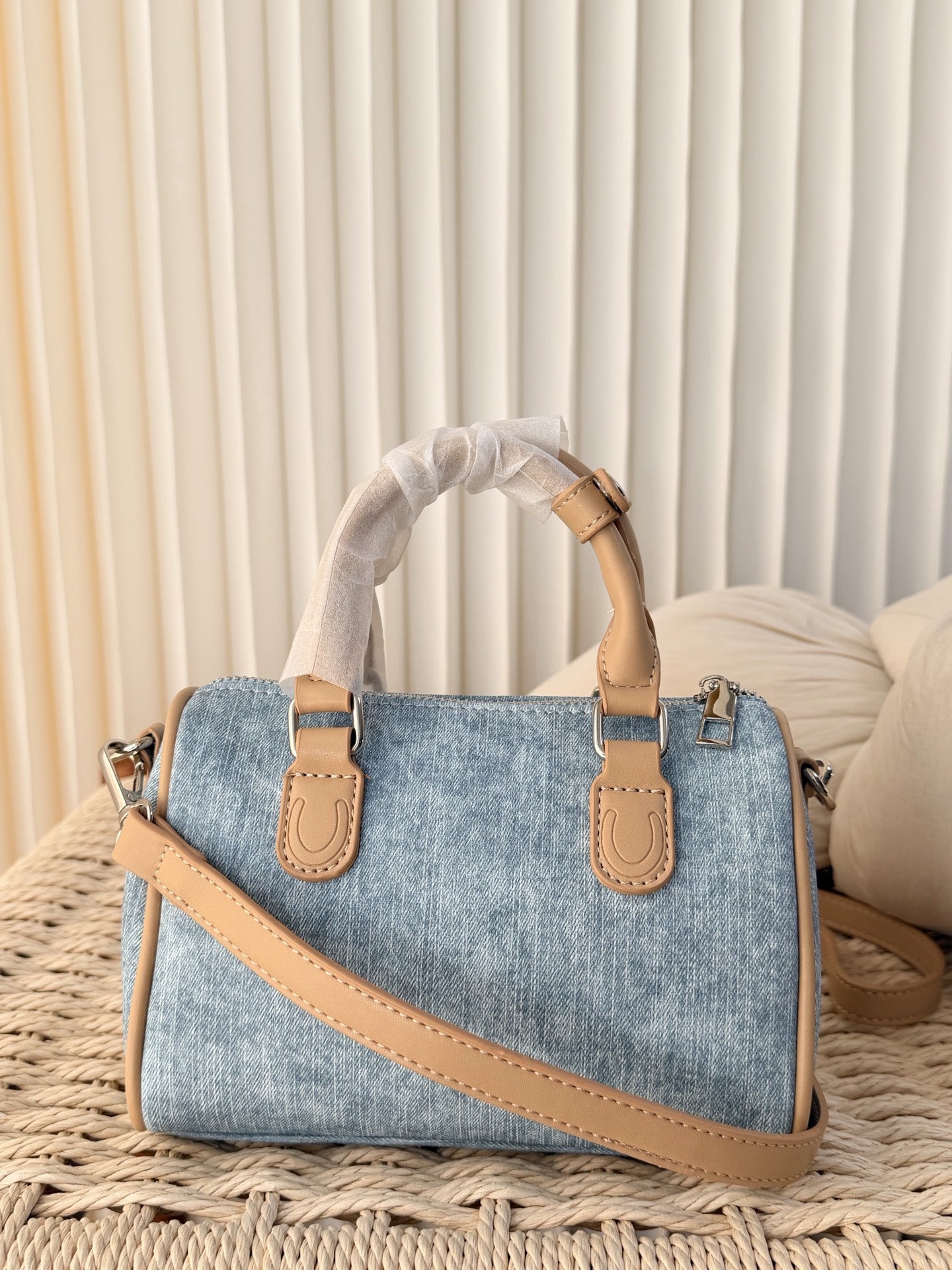 Western Style Cherry Embroidered Pillow Boston Shoulder Bags
