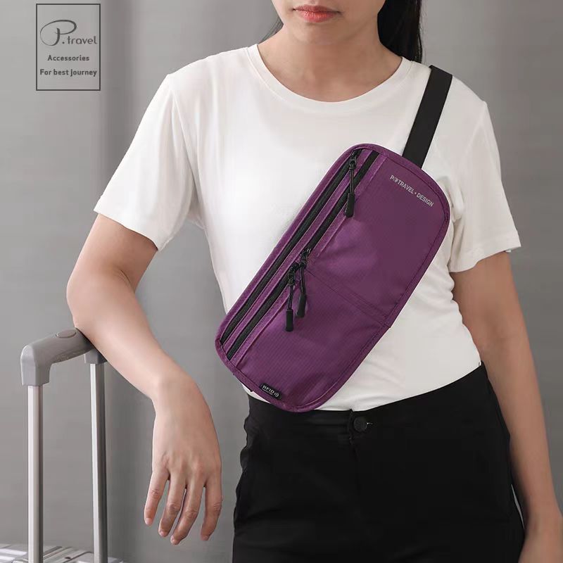 Swiping Passport Abroad Study Mobile Storage Sport Waist Bag, Accessory Bag