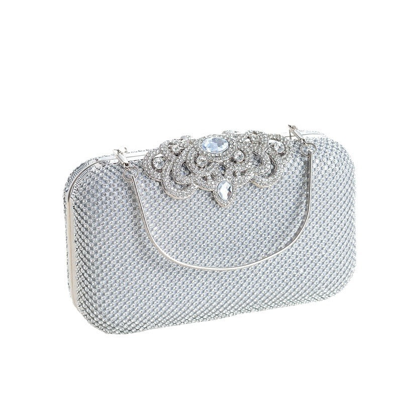 Diamond Inlaid Crown Dinner Sparkling Rhinestones Banquet One Portable Cheongsam Women's Handbag