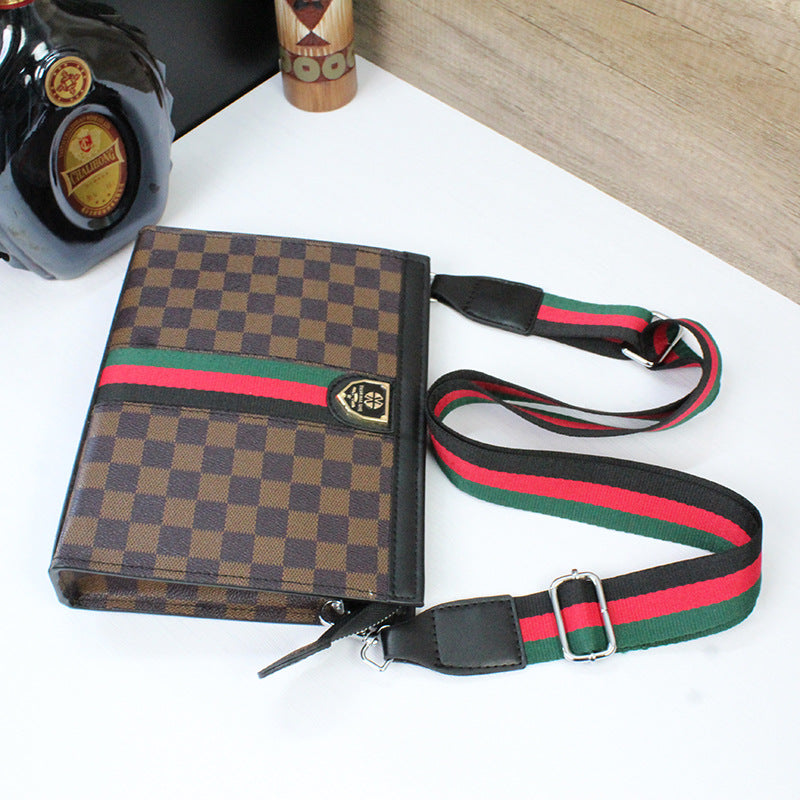 Men's & Women's Business Hard Large Capacity Plaid Trendy Handbags