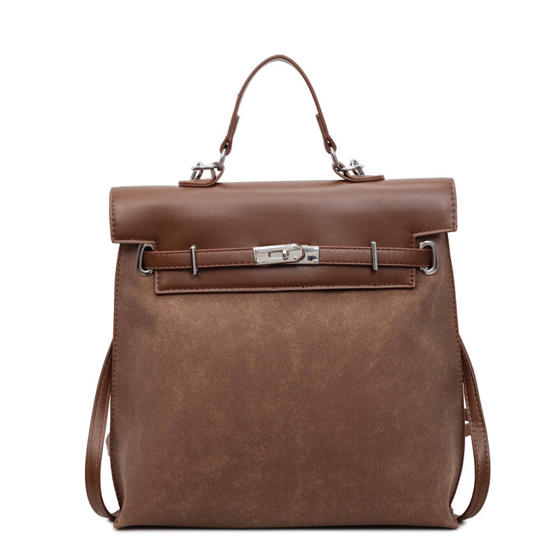 Attractive Women's Frosted Portable Autumn Vintage Travel Bags