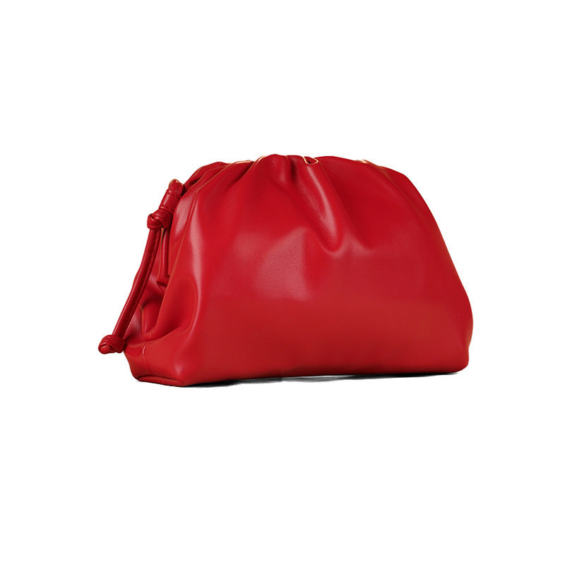 Women's Pleated Dumpling Commuter Solid Color Simple Bags