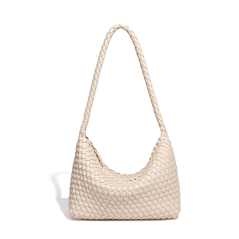 Women's High Sense Niche Woven Fashion Underarm Simple Portable Women's Handbag