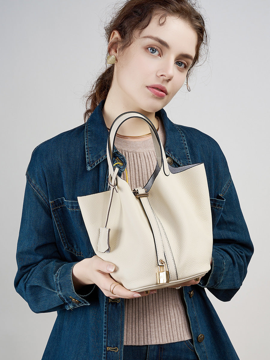 Women's Basket Genuine Leather Mummy Bridal Wedding High Women's Handbag