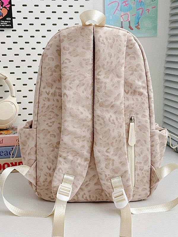 Good-looking Leopard Print Sweet Junior Campus Leisure Backpack