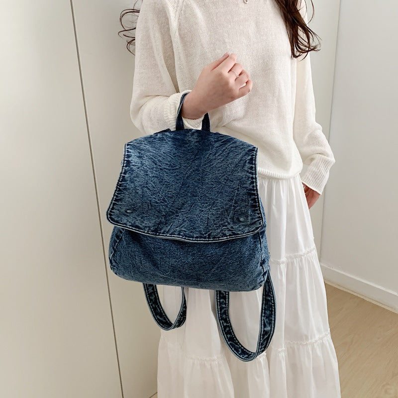 Popular Women's Denim Pillow Niche Street Bags