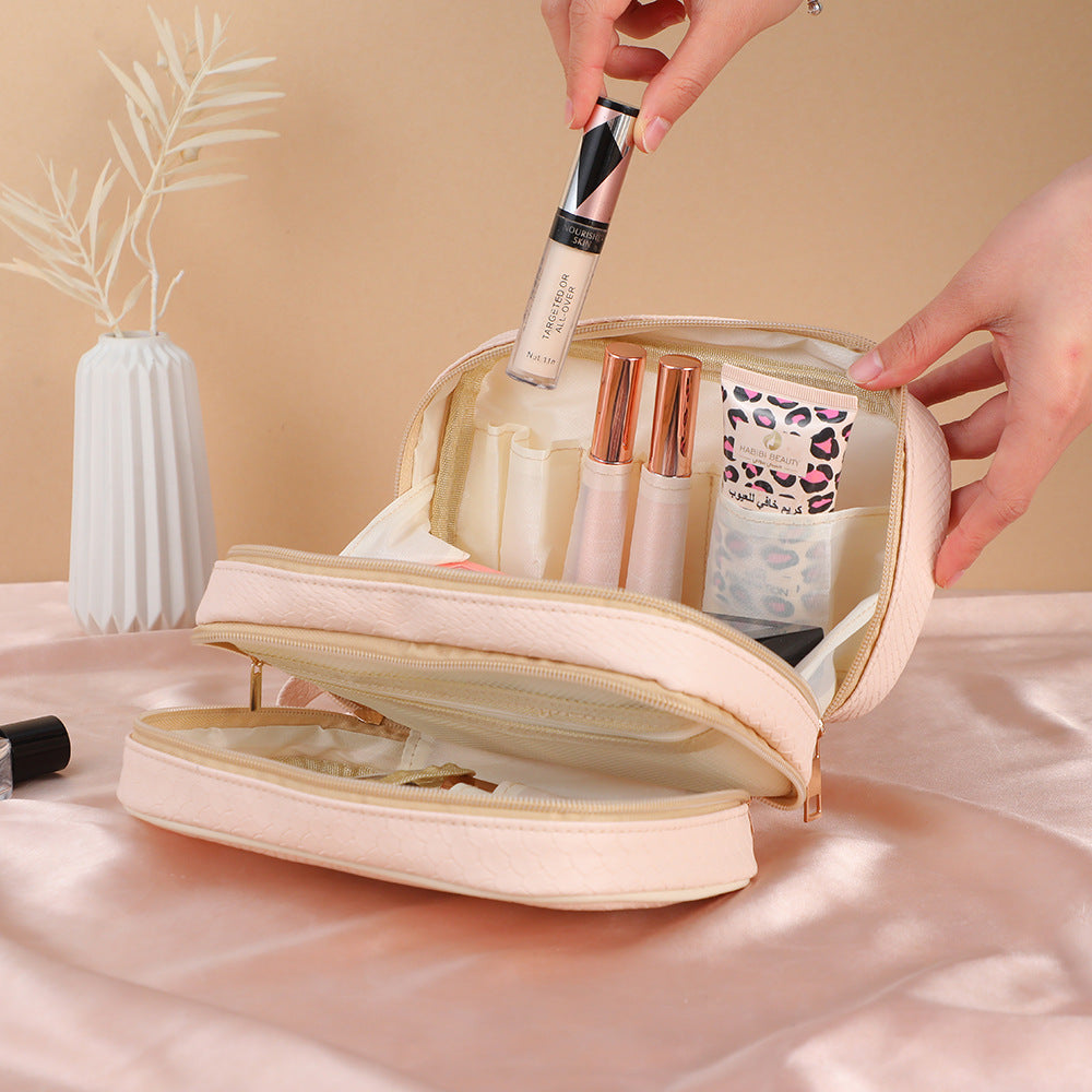 Women's Portable Hand-held Make-up Large Capacity Cosmetics Bags