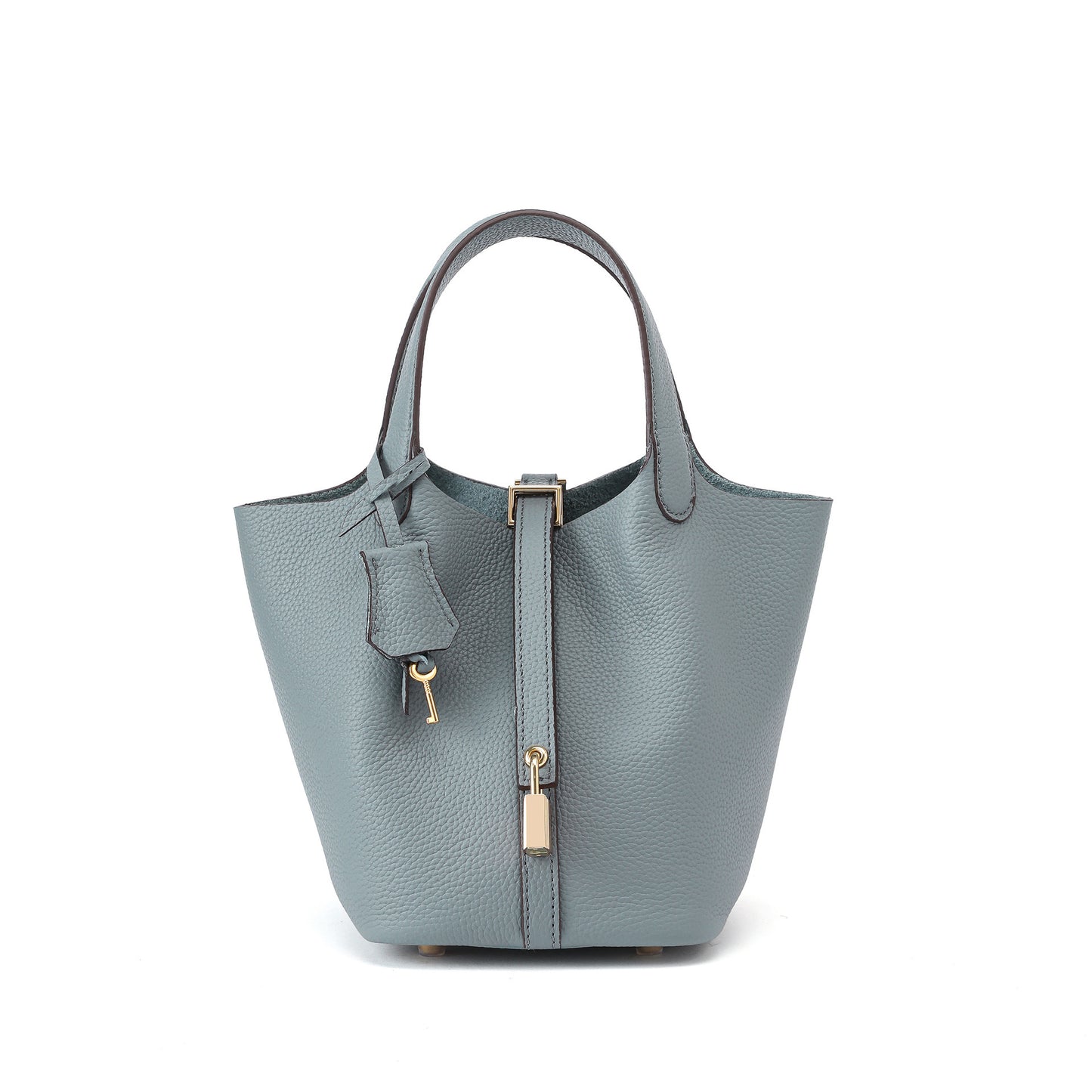 Women's Genuine Leather First Layer Cowhide Vegetable Basket Commute Women's Handbag