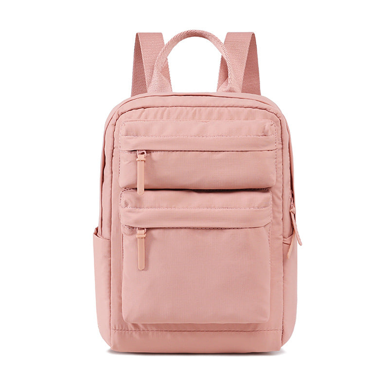 Capacity Pleated Solid Color Campus Computer Simple Junior Bags