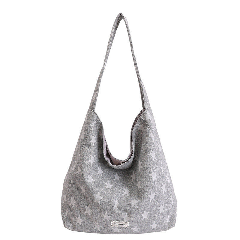 Women's Korean Style Large Capacity Underarm Spring Canvas Bags