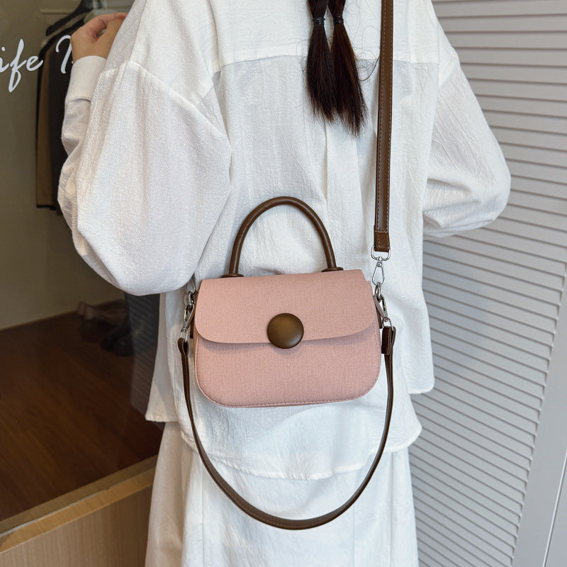 Women's Solid Color Trendy Unique Portable Air Small Square Bags