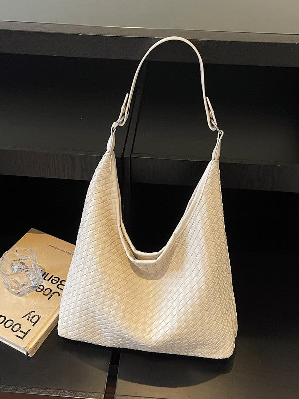 Women's Style High Sense Woven Stylish Personalized Underarm Tote Bag