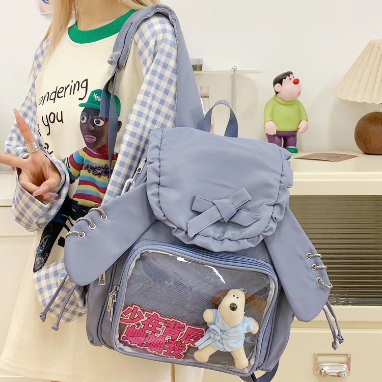 Casual Transparent Cute Large Capacity Cartoon Women's Backpack