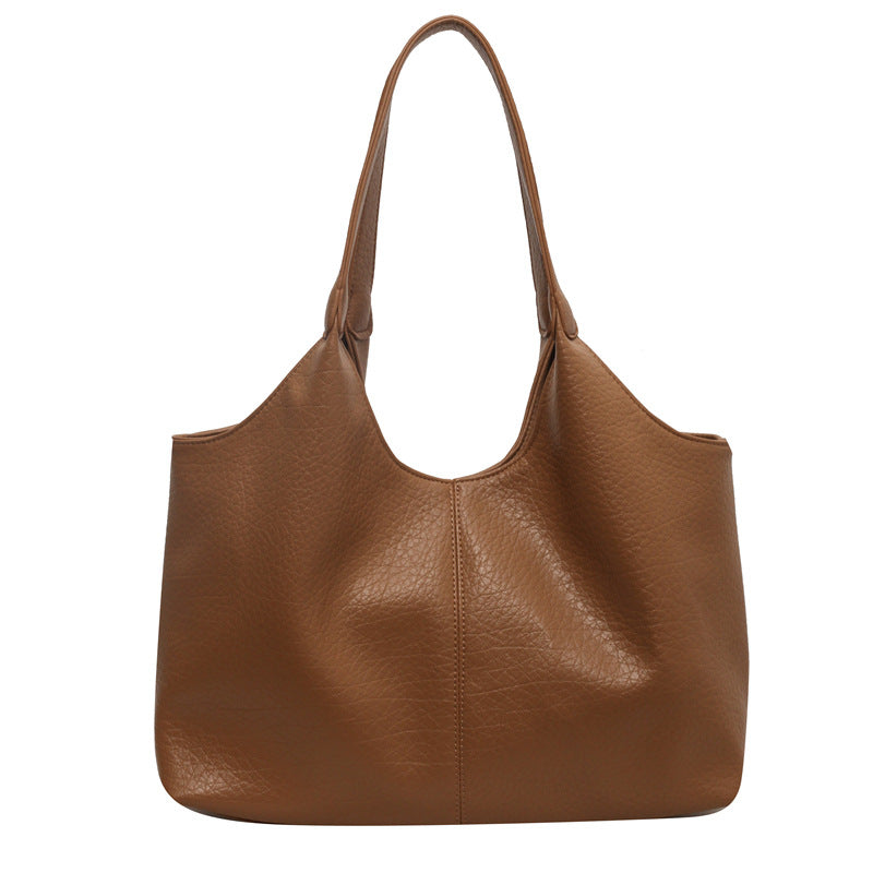 Women's Retro Commuter Fashion Niche Underarm High-grade Large Tote Bag