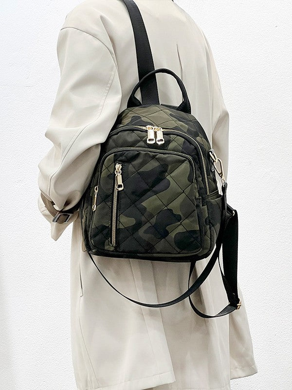 Rhombus Style One Mini Versatile Simple Women's Backpack