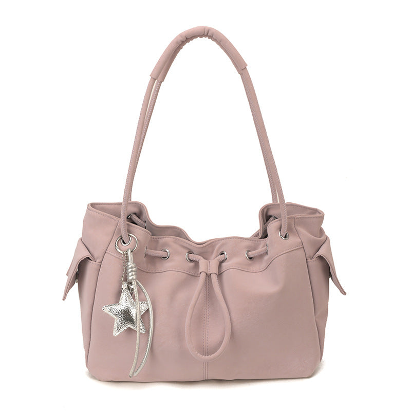Women's Fashion Matte Texture Large Capacity Spring Light Luxury Minority Shoulder Bags