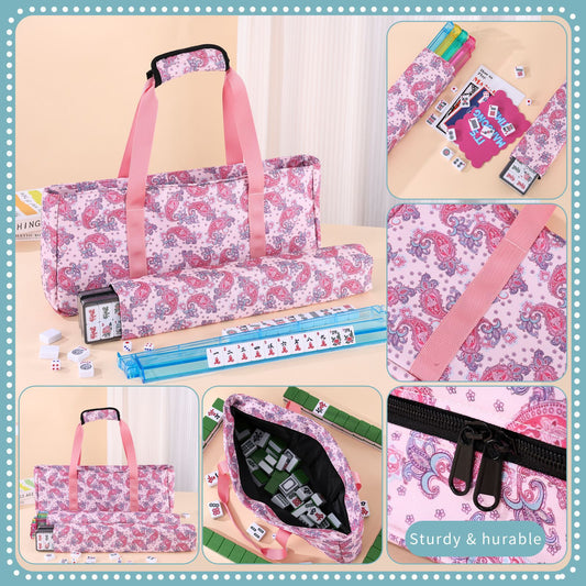 Cashew Printing Mahjong Storage Large Capacity Good-looking Makeup Bag