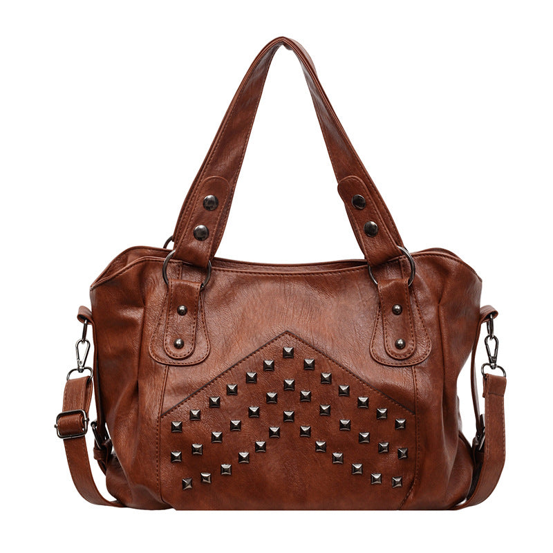 Women's Fashion Studded Large Capacity Totes High-grade Women's Shoulder Bag