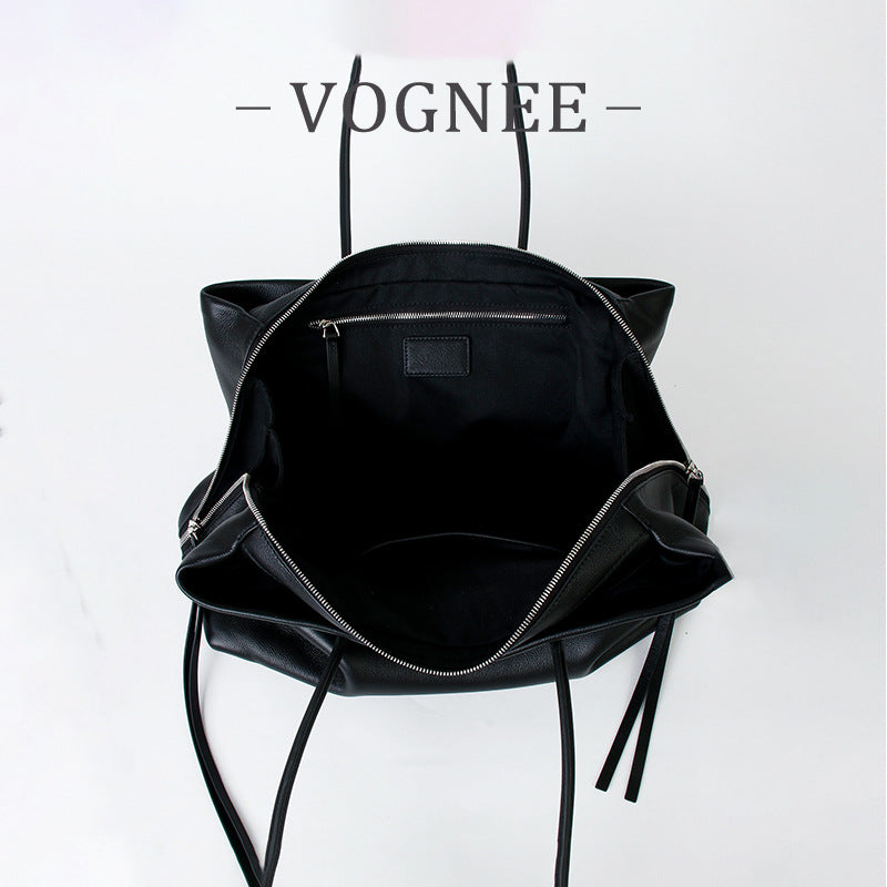 Cattlehide Leather Surface Fashionable Suede Commuter Design Bags