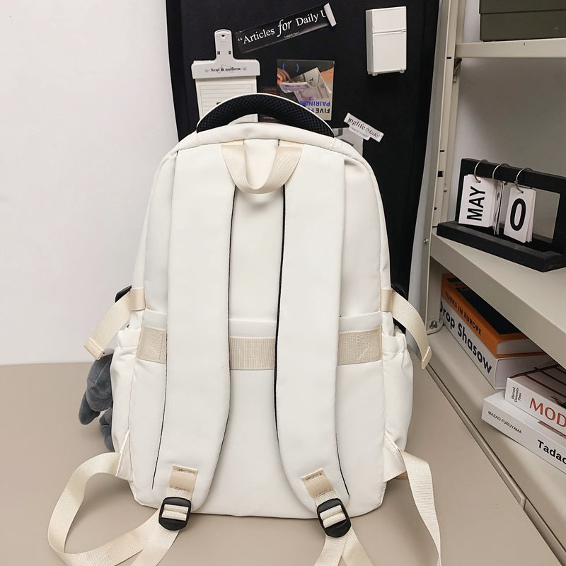 Men's Trendy Cool Large Capacity High Simple College Leisure Backpack
