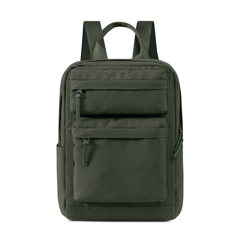 Capacity Pleated Solid Color Campus Computer Simple Junior Bags