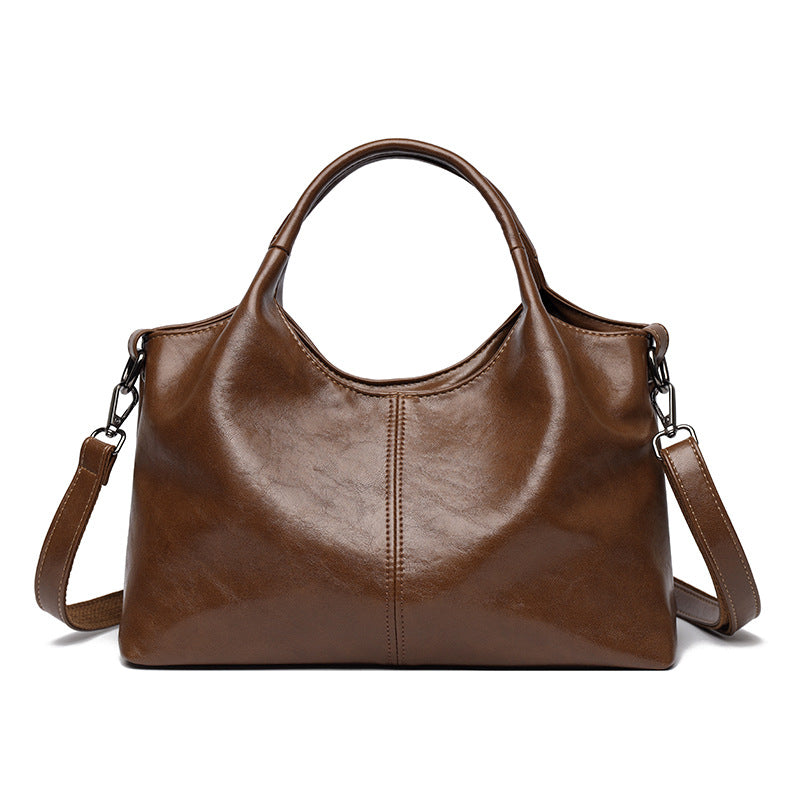 Women's Lightweight Simple Commuter Large Capacity Texture Soft Women's Shoulder Bag
