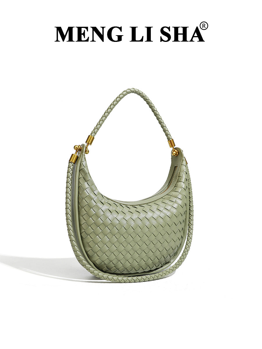 Style High Sense Hand-woven Light Luxury Simplicity Underarm Women's Handbag