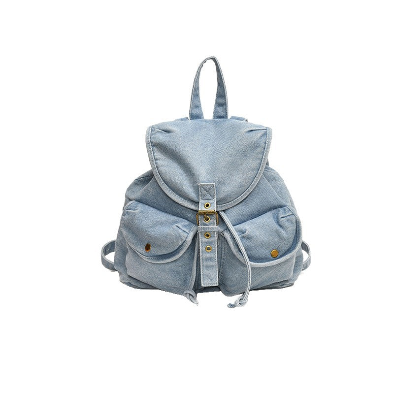 Women's Korean Style Denim Large Capacity Portable Backpacks