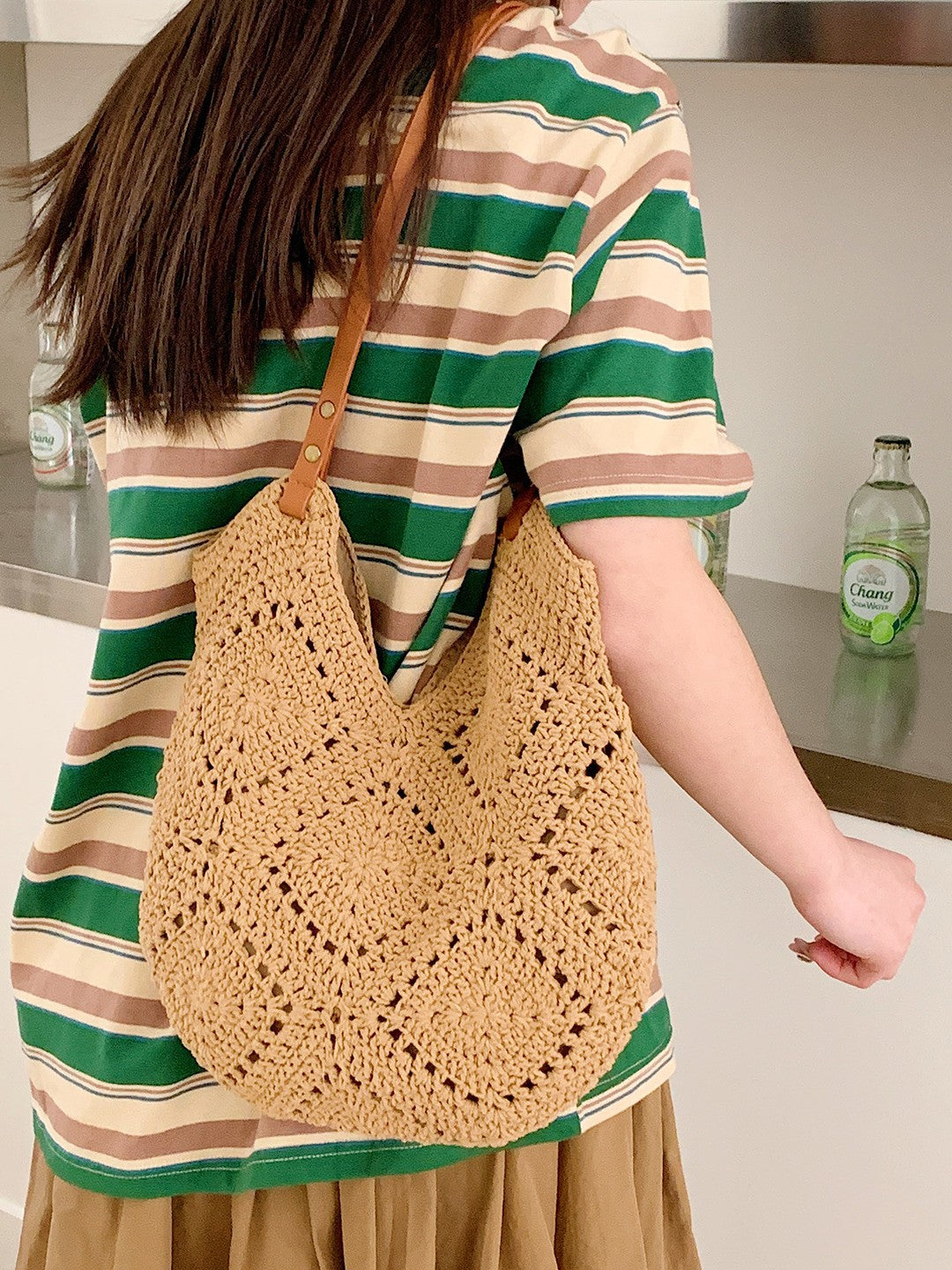 Women's Summer Hand-woven Fashionable Knitted Commuter Versatile Women's Shoulder Bag