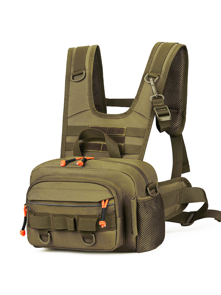 Lure Camouflaged Male Motorcycle Riding Vest Sports Backpack