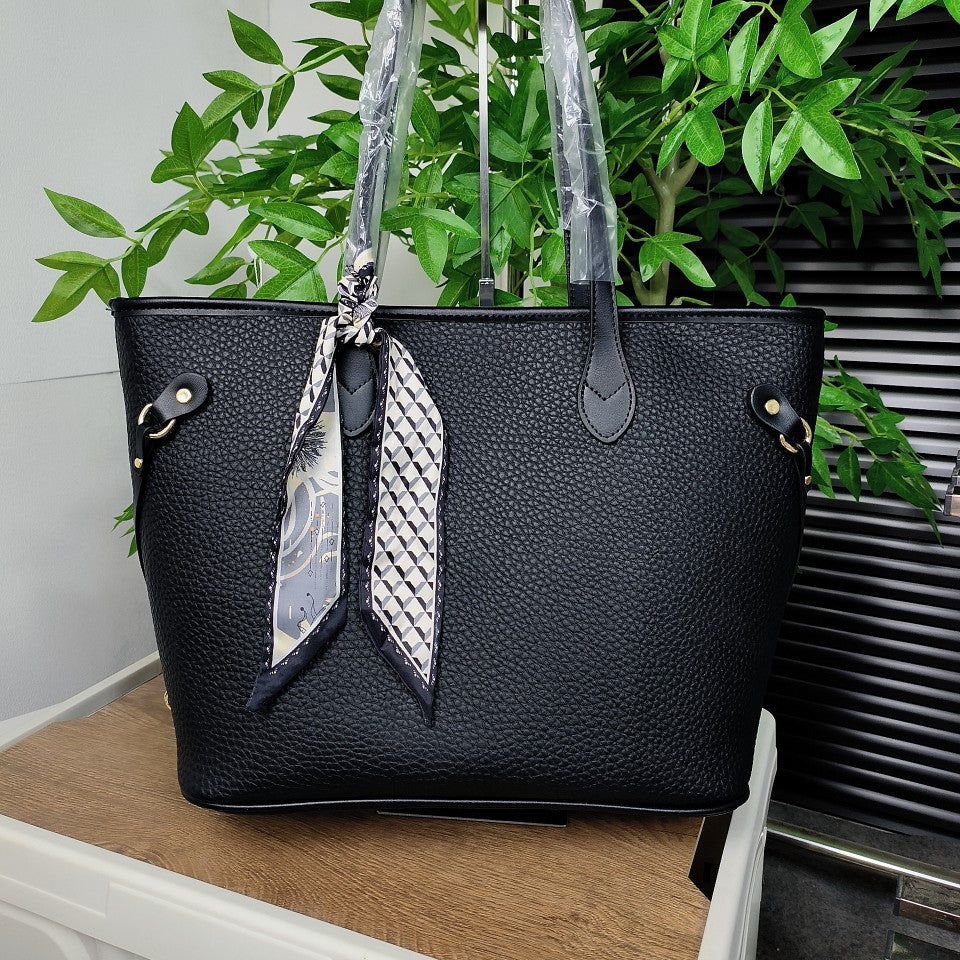 Women's Summer Contrast Color Commuter Fashion Large Tote Bags