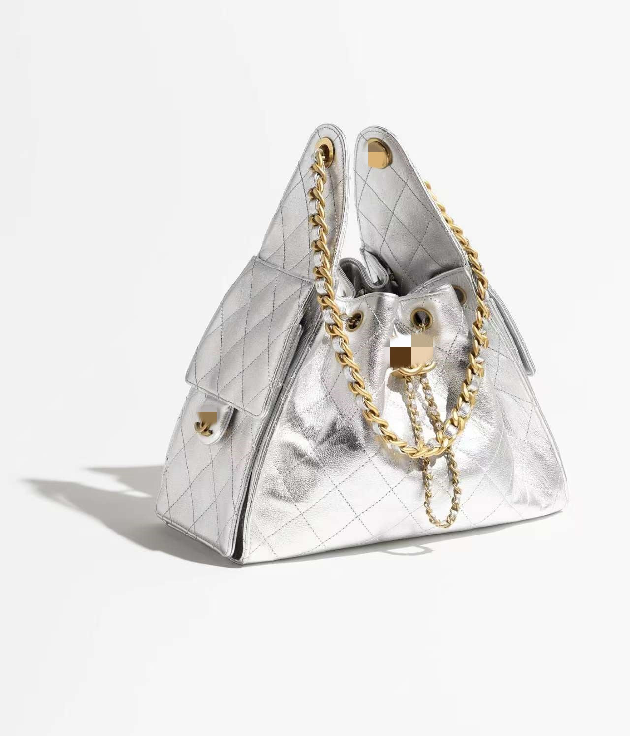 Women's Style Chain Commute Design Diamond Plaid Bucket Bag