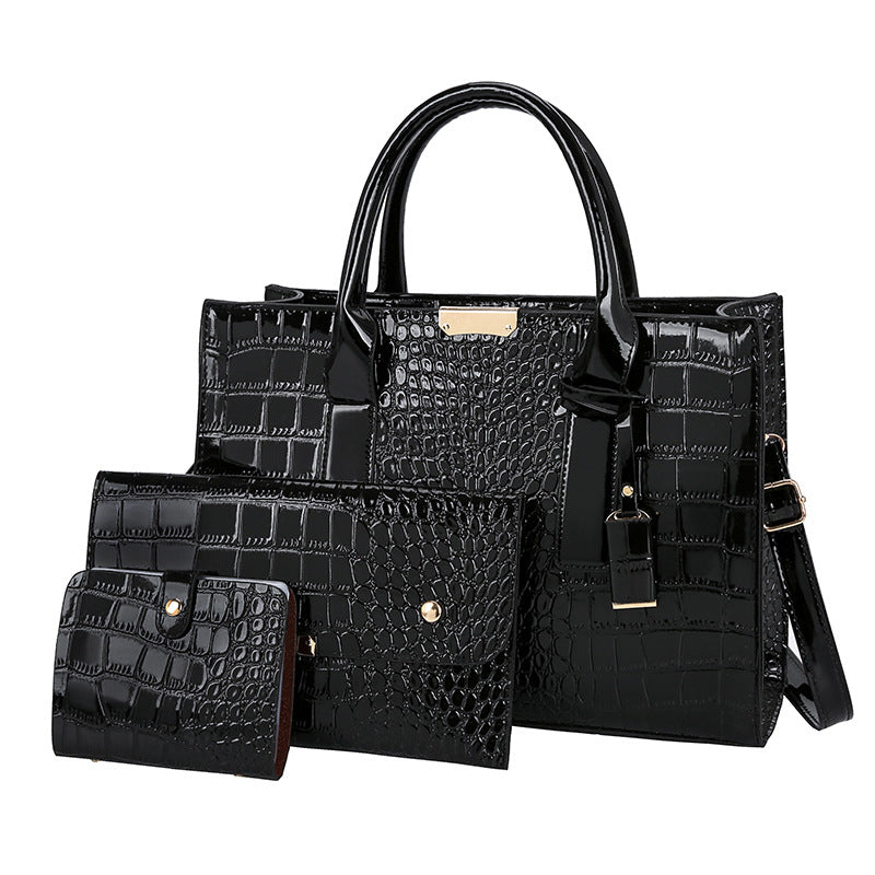 Women's Pattern Chain Trendy Unique Dog Teeth Tote Bags