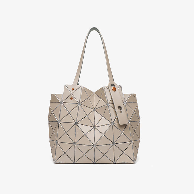Women's Trendy Diamond Geometric Rhombus Box Triangle Glossy Handbags