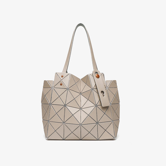 Women's Trendy Diamond Geometric Rhombus Box Triangle Glossy Handbags