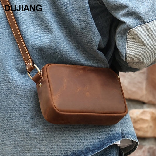 Men's High-grade Full Cowhide Genuine Leather Retro Men's Messenger Bags